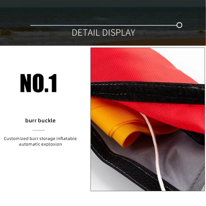 Gilet de sauvetage gonflable automatique Daiseanuo - Ceinture PFD avec poche pour pêche en mer et navigation