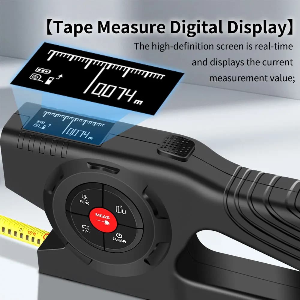 Télémètre laser Snakol 3en1 avec écran numérique - Mesure intelligente pour pêche et bricolage