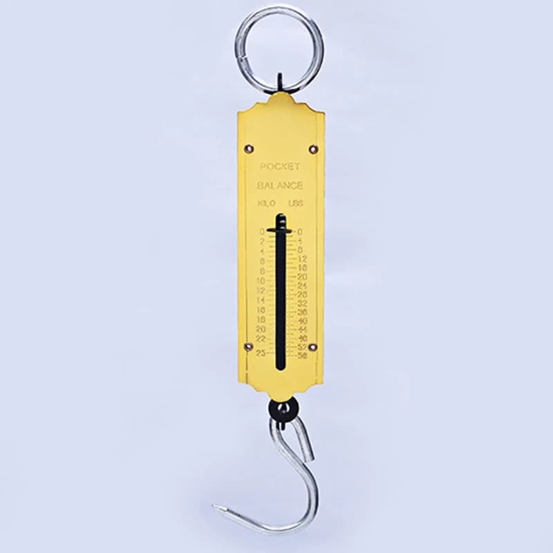 Pèse-bagages mécanique portable K1KA 50kg - Balance à main pour valise, sac de pêche et voyage