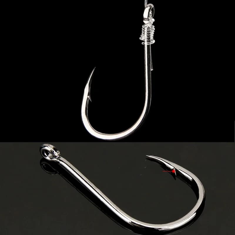 Hameçons de pêche Aorace en acier haute carbone, durables et affûtés avec boîte de rangement
