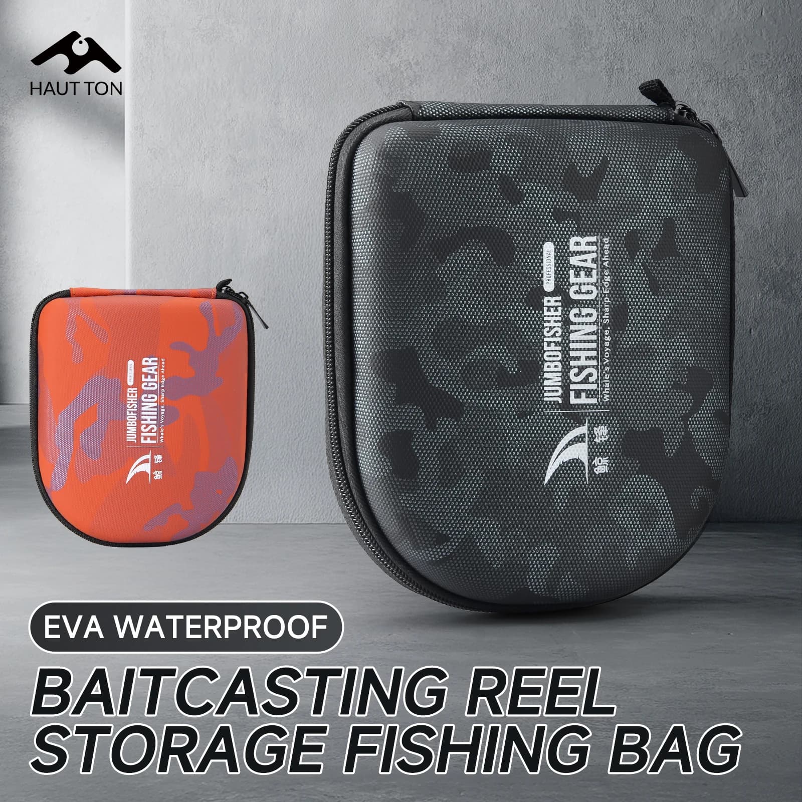 Sac étanche Graffitied pour moulinet pêche EVA durable protection anti-choc pour pêcheurs passionnés