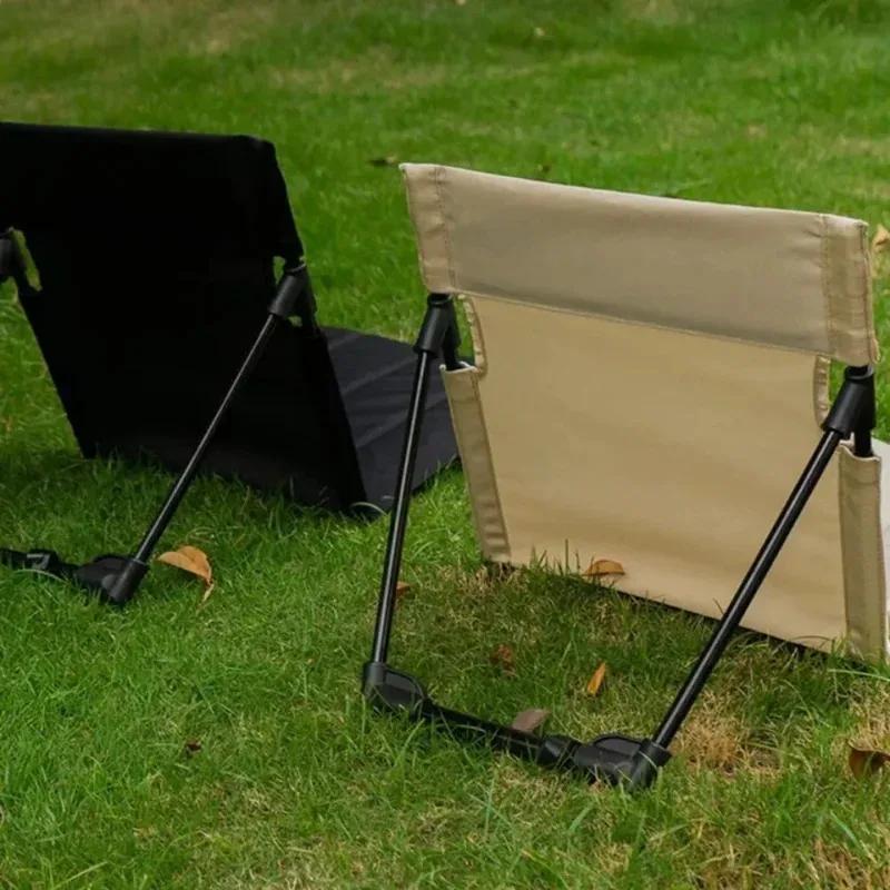 Chaise pliante de jardin et pêche légère avec dossier pour confort optimal en extérieur