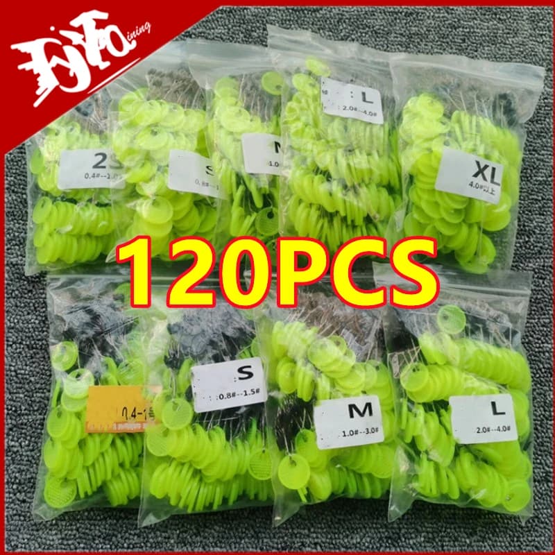 120PCS Space Beans Stoppers en Caoutchouc Noir pour Pêche à la Carpe - Flotteurs Ovales Équipement Pêche