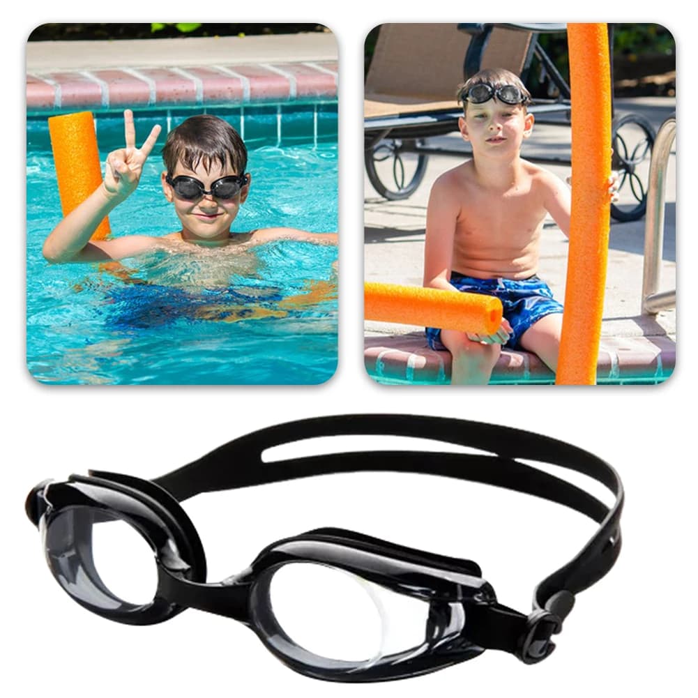 Lunettes de natation correctives anti-buée protection UV pour adultes myopes piscine