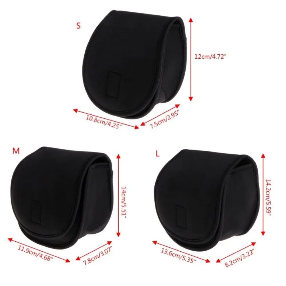 Housse néoprene portable pour moulinet de pêche Luya - Protection étanche grande capacité noir