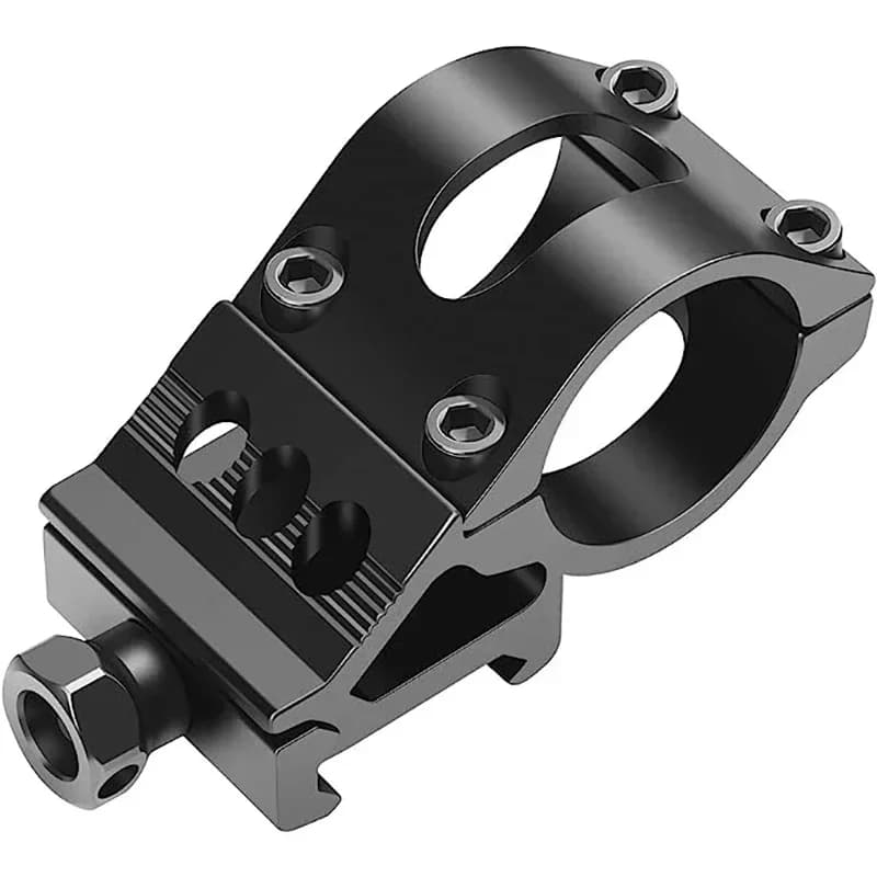 Support déporté lampe 25.4mm - Montage rapide 45° pour rail Picatinny, accessoire chasse tactique