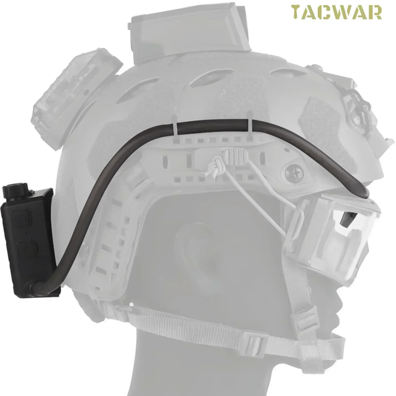 Ventilateur anti-buée sans fil pour lunettes tactiques de pêche - Réglage vitesse ajustable