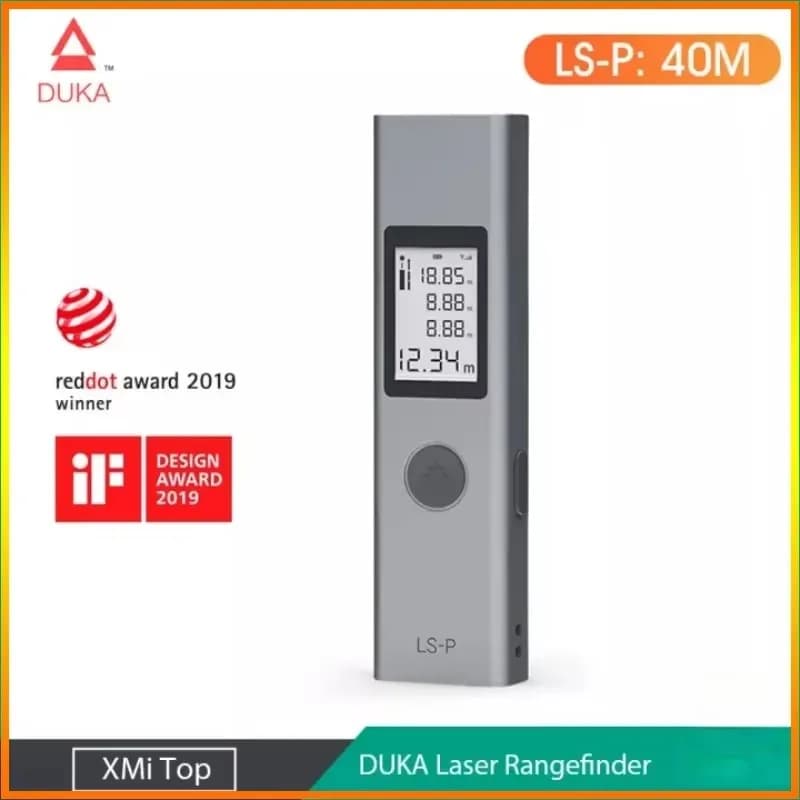 Télémètre laser AtuMan DUKA 25/40m portable USB haute précision pour pêche et construction