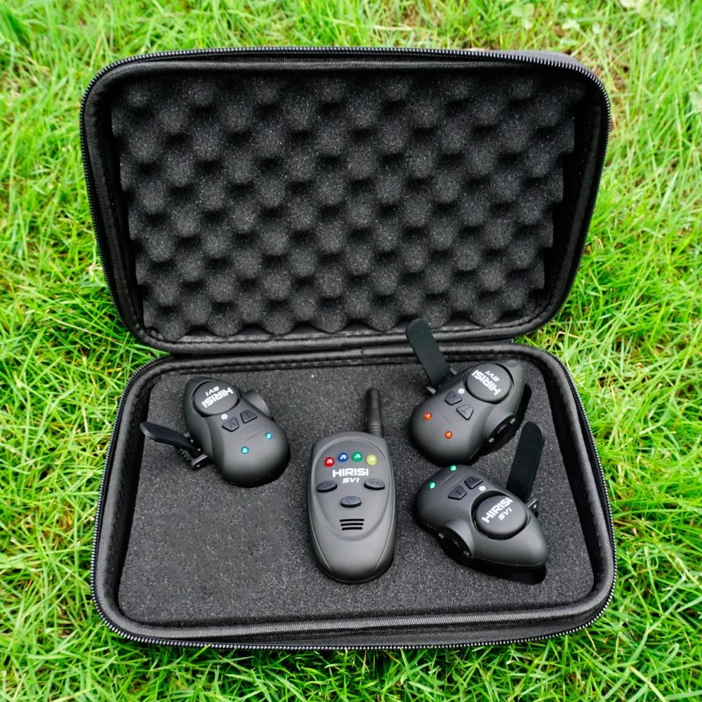 Set d'alarme de touche Hirisi SV1 avec étui portable - Indicateur lumineux haute qualité pour pêche carpe