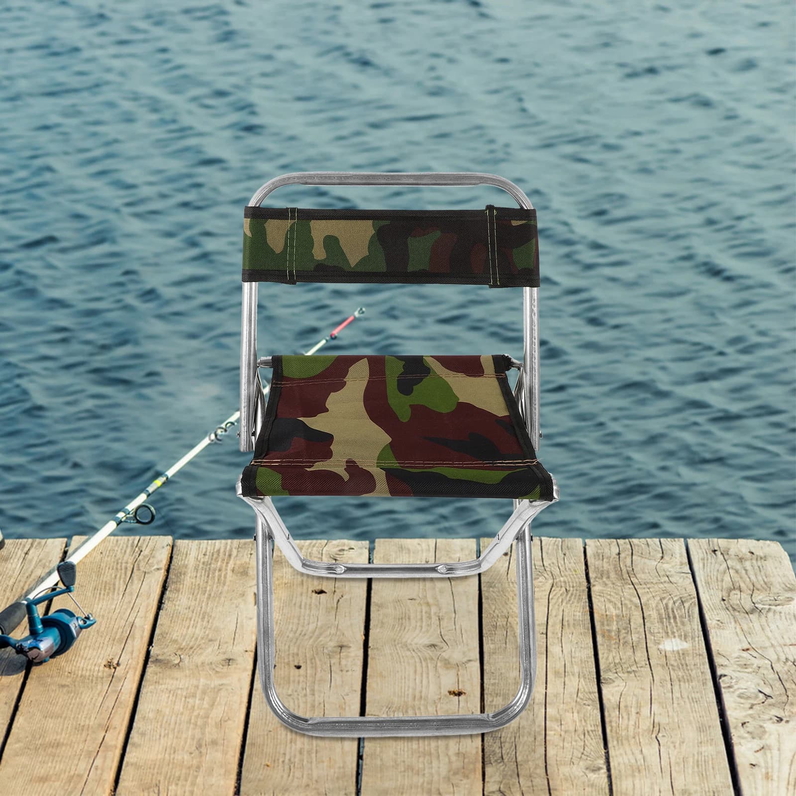 Tabouret pliable camouflage grande taille camping pêche randonnée concerts jardin terrasse siège portable