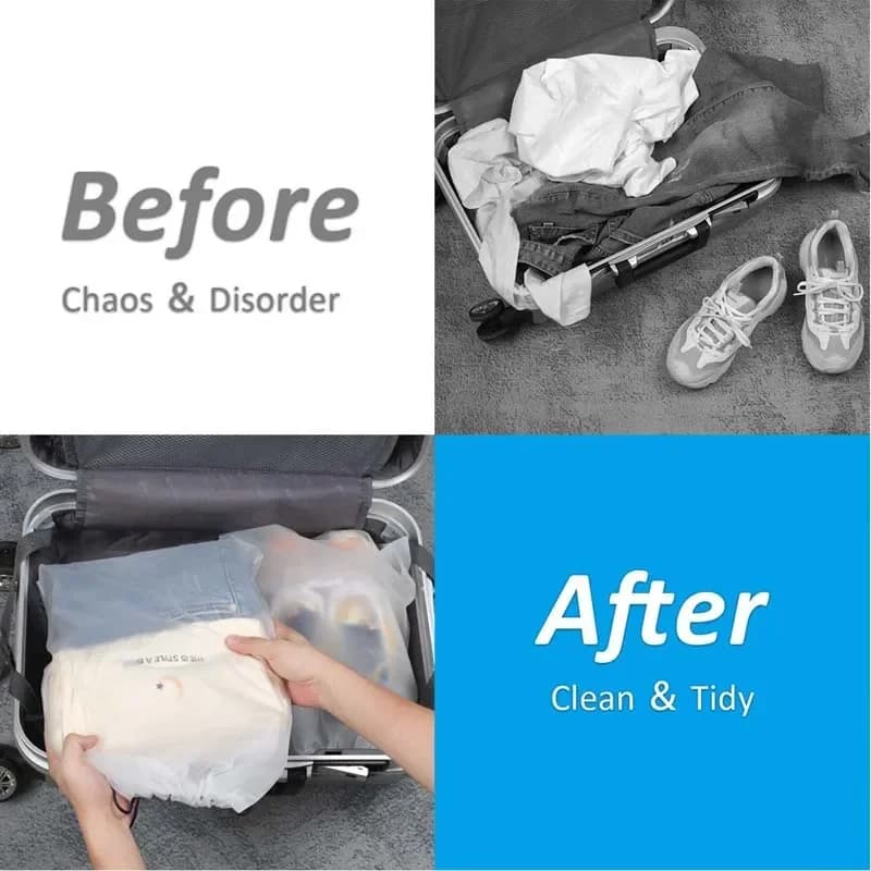 5 à 10 sacs de rangement chaussures portable étanche transparent pour voyage et maquillage
