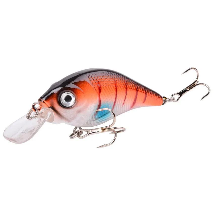 Leurre de pêche dur VIB 7.5cm 10.2g avec yeux 3D, leurre coulant crankbait pour carnassiers