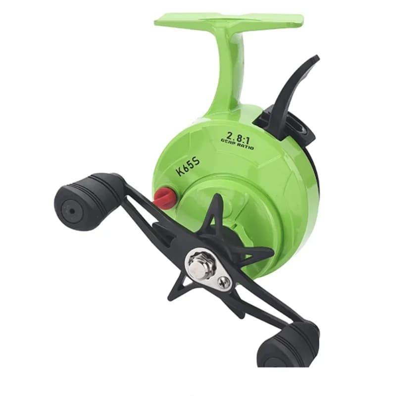 Moulinet pour pêche sur glace Lizard Free runner avec bobine EVA interchangeable métal ou plastique