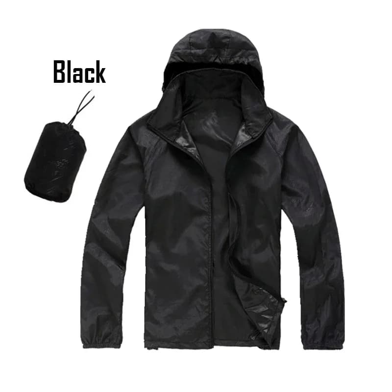 Veste de pluie unisexe pêche et camping - Protection UV et imperméable séchage rapide