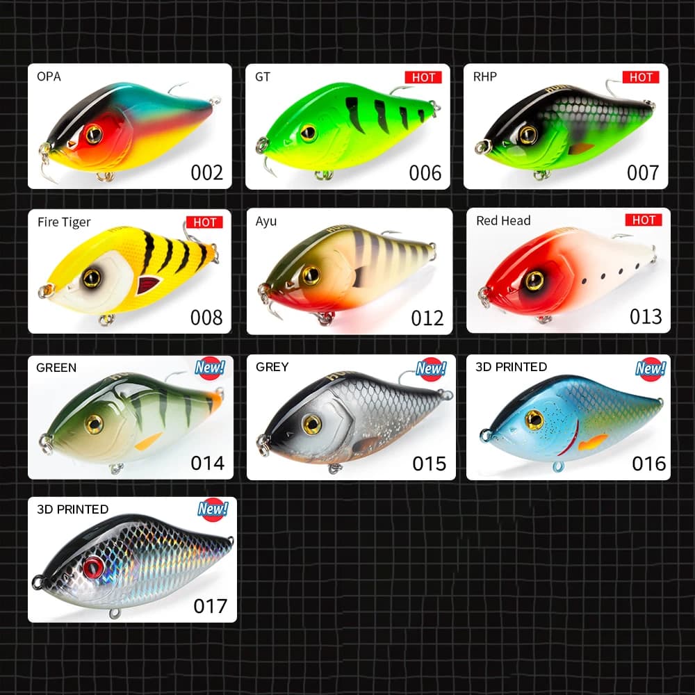 Leurre de pêche leurre brochet crankbait pencil wobbler 70mm 17g 100mm 47g pour carnassiers