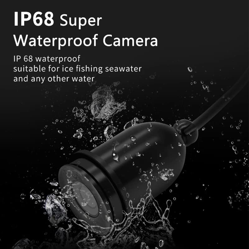 Caméra pêche sous-marine Erchang 4.3" zoom numérique 4x IP68 1000TVL - Détecteur poissons hiver