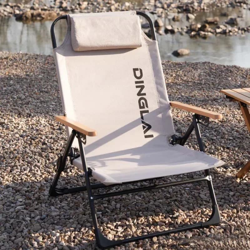 Fauteuil de camping KRC CAMP réglable avec coussins amovibles pour pêche et randonnée