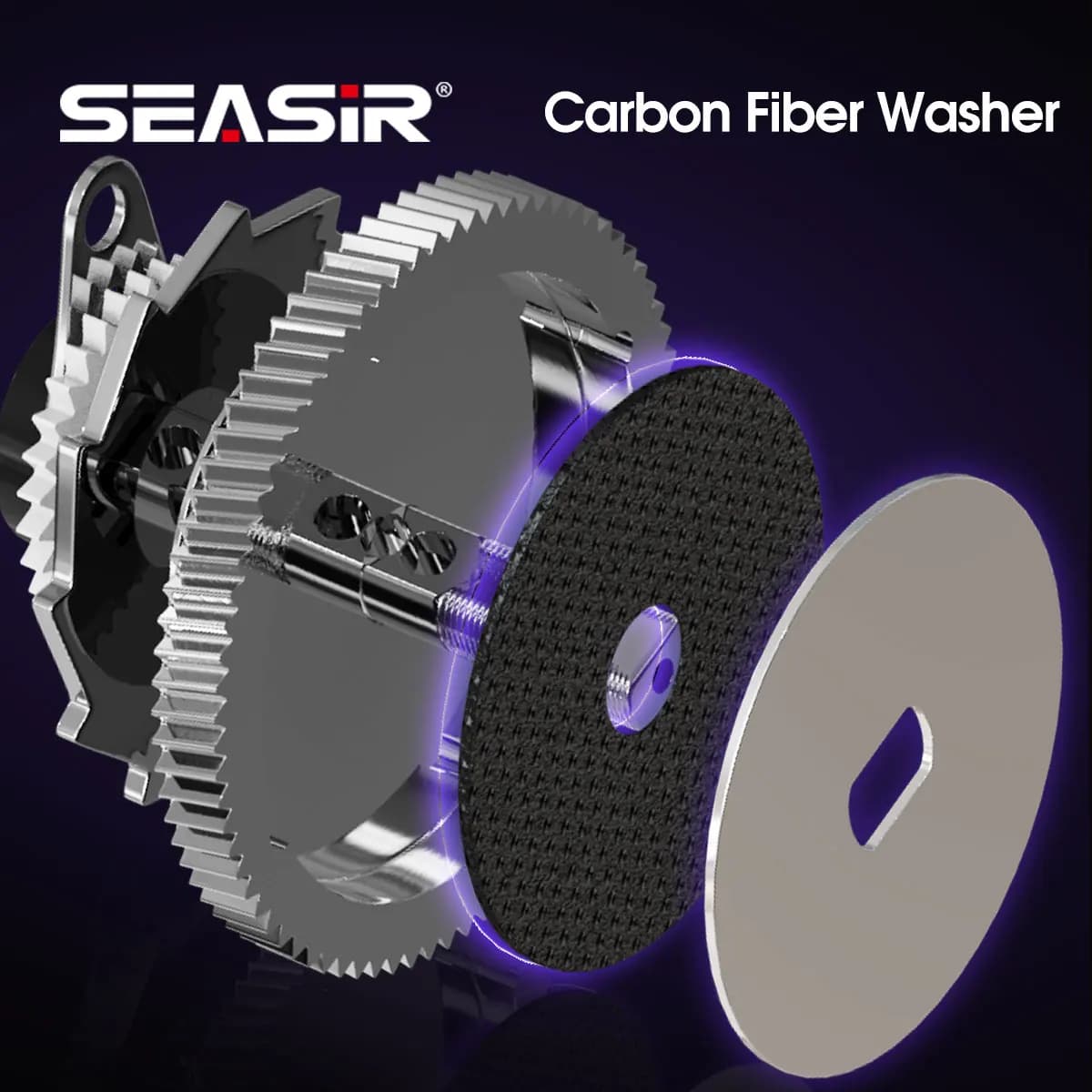 Moulinet casting Seasir ZERO119 BFS 119g carbone 4kg drag pour pêche ultra légère en rivière