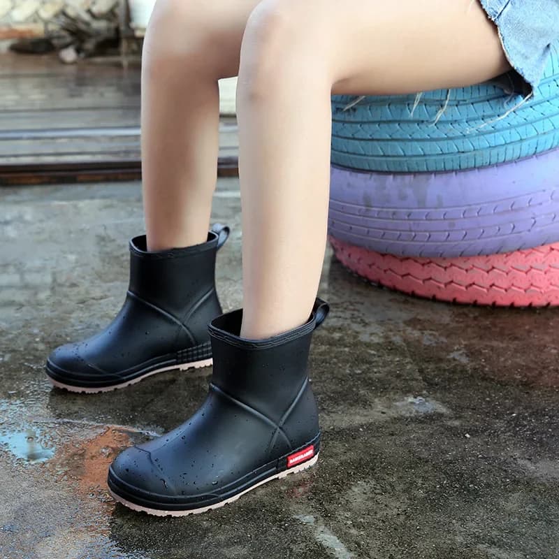 Bottes de pluie homme semelle épaisse mode antidérapantes pêche cuisine extérieur lavage auto EVA