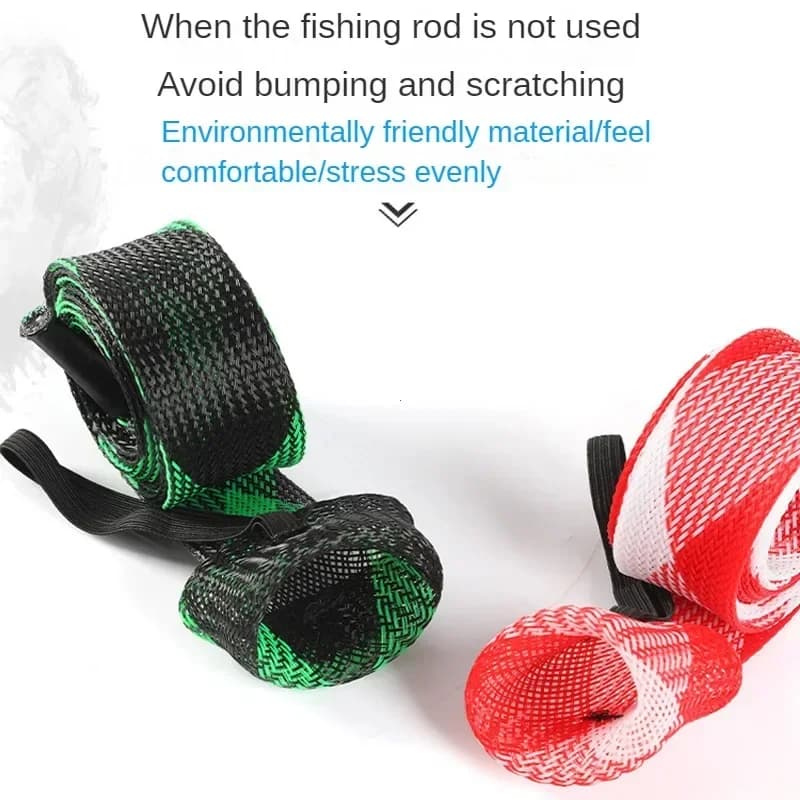 Protection pour canne à pêche : tube couvre canne spinning, casting et glace, manchon de rangement