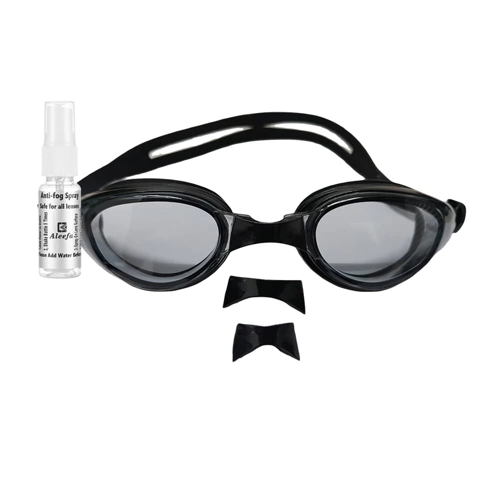 Lunettes de natation anti-buée ajustables pour adultes et adolescents - Design étanche confortable piscine mer