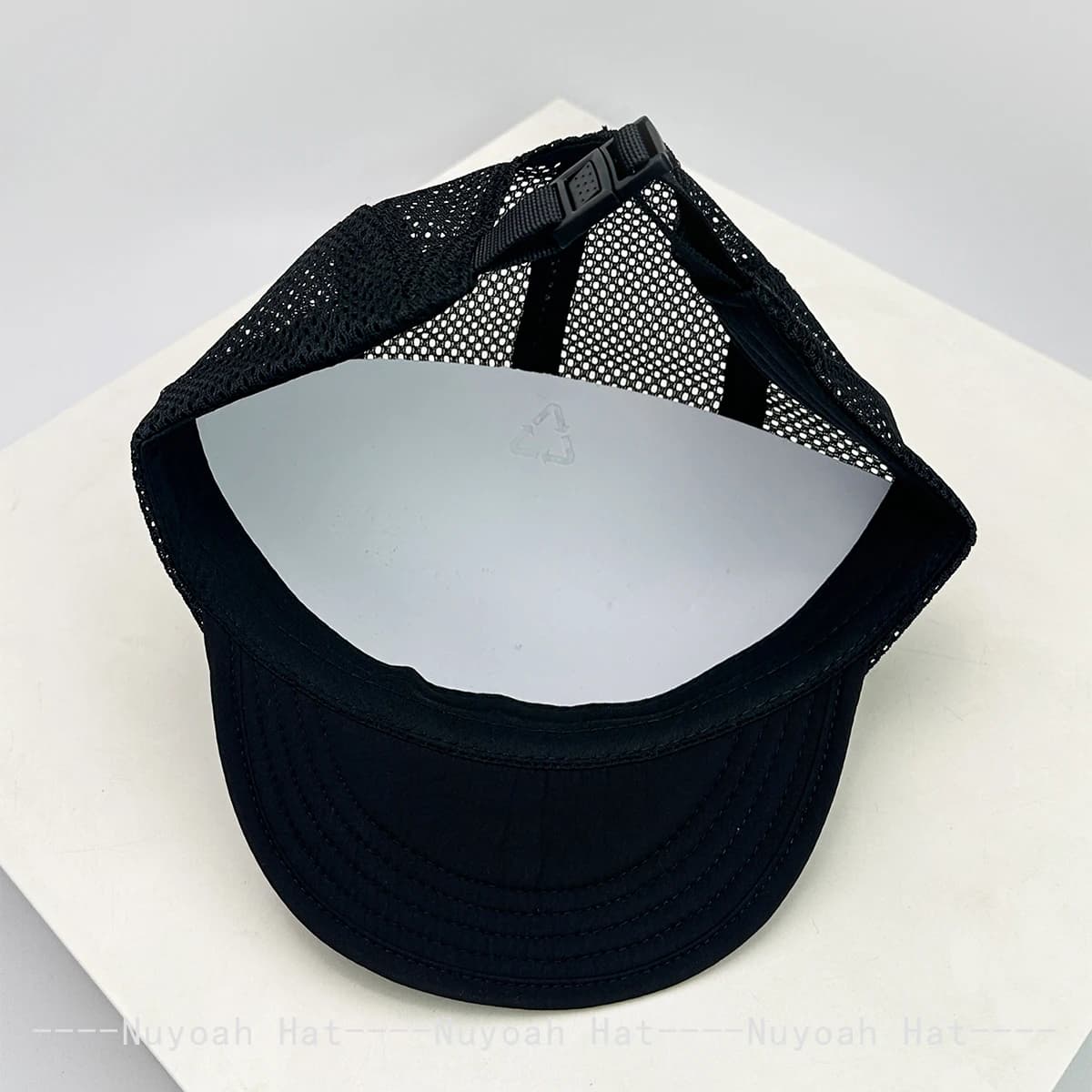 Casquette mesh lettre simple unisexe ombrage séchage rapide respirante petite visière mode extérieur pêche