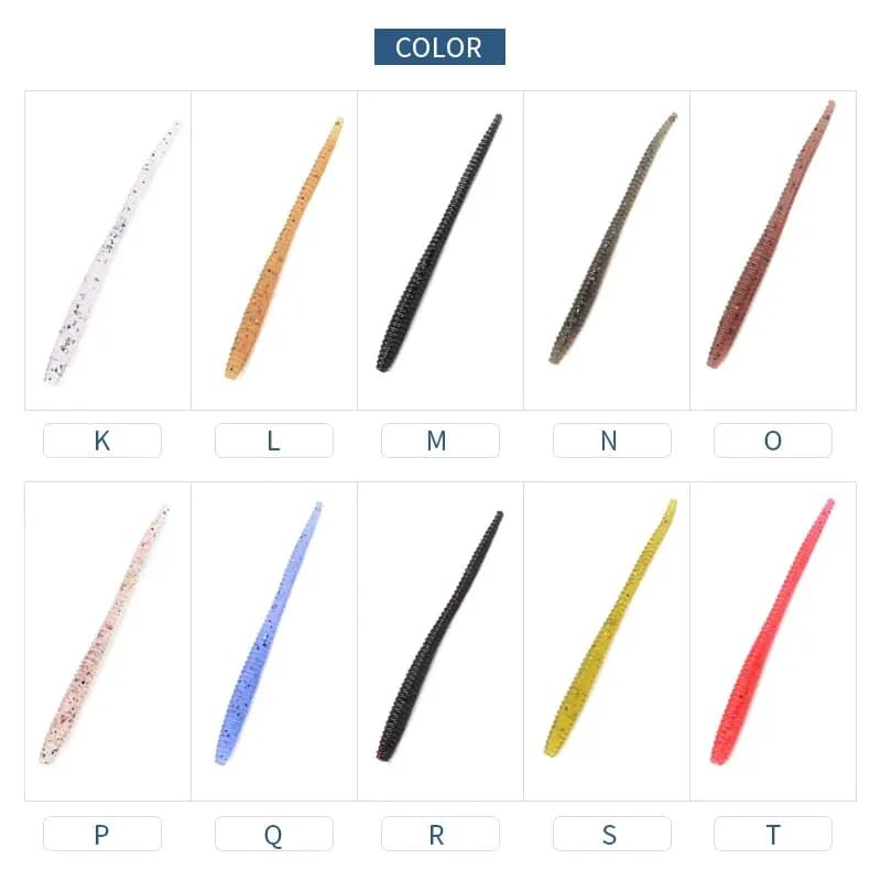 Leurres souples MEREDITH 60mm 80mm à descente lente - vers artificiels pour truite et pêche en mer