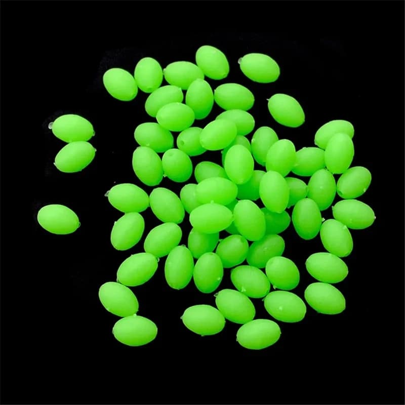 Perles lumineuses et leurres souples brillants pour pêche de nuit 375 pièces appâts flottants