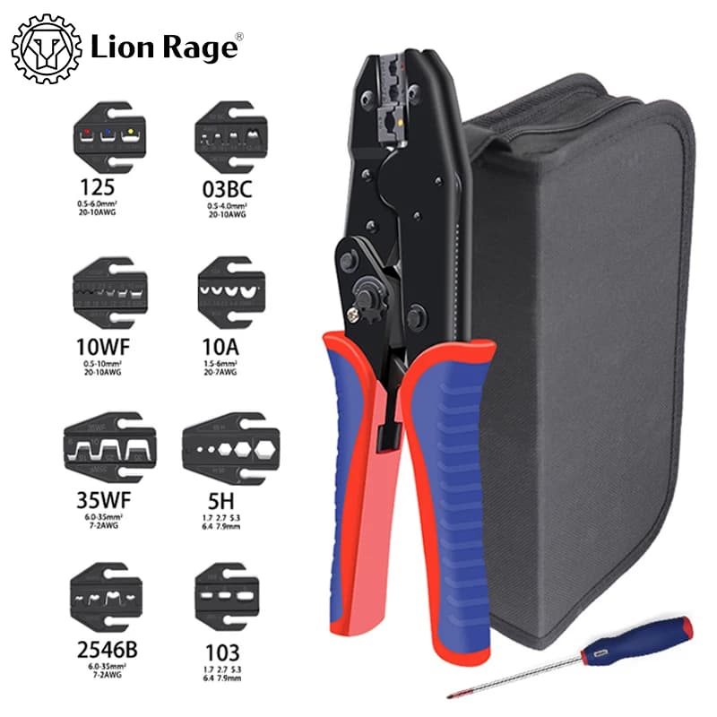 Kit de pinces à sertir terminales isolées - Outil professionnel pour connexions électriques de pêche