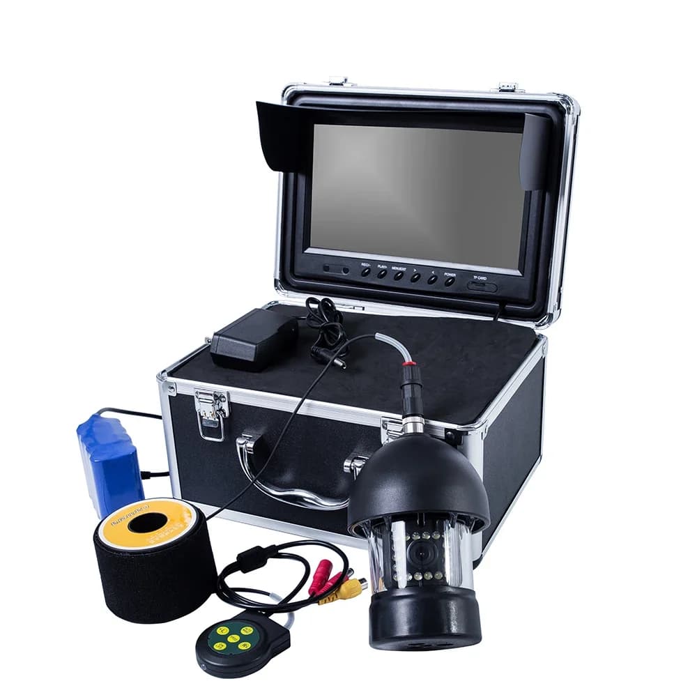 Caméra DVR sous-marine rotation 360° pour pêche sur glace - Système vidéo F18AL avec câble détachable