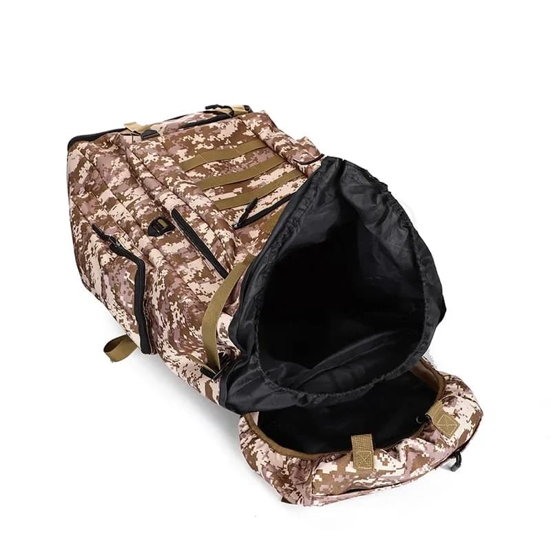 Sac à dos d'alpinisme 80L/100L tactique - Randonnée camping trekking grand volume étanche homme