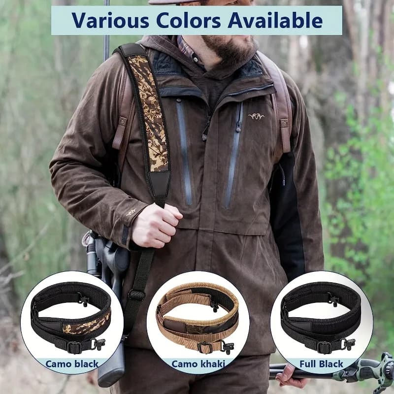 Harnais 2 points avec mousquetons, bretelles nylon réglables et épaulettes durables pour pêche
