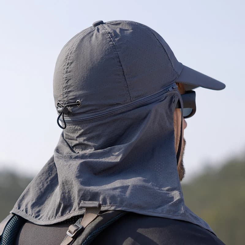 Chapeau de pêcheur Xinbaoguan 9237 été protection solaire homme femme séchage rapide écharpe casquette