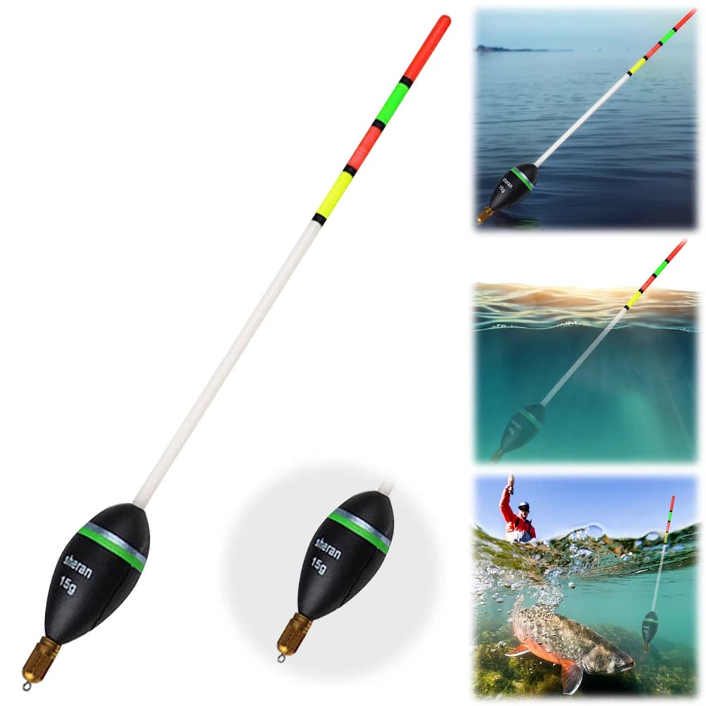 Flotteur vertical balsa 15g à 30g pêche mer - Flotteur professionnel pour carpe et pêche sportive