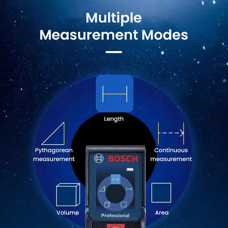 Télémètre laser original BOSCH GLM série - Mesures précises 30m à 50m pour professionnels du bâtiment