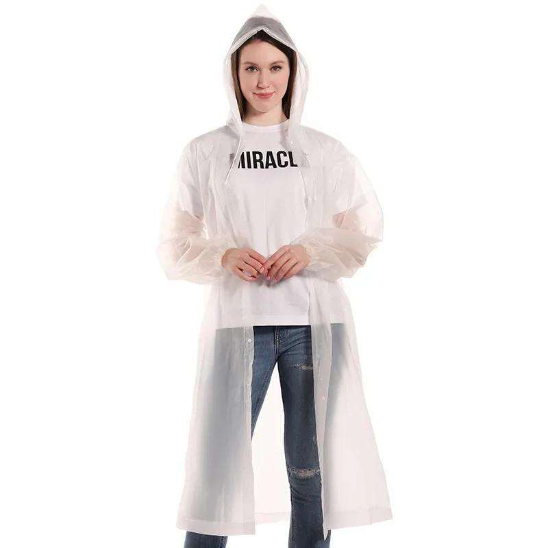 Veste de pluie unisexe EVA épaisse 145x68cm noir - Imperméable camping pêche randonnée