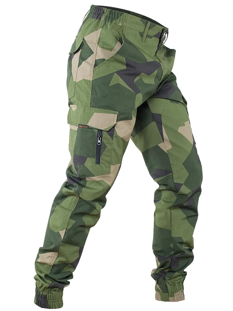 Pantalon tactique camouflage M90 suédois été - Tissu plaid MTP pour pêche discrète