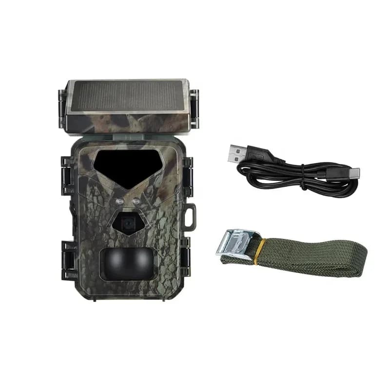 Caméra de traque solaire Mini700 20MP 1080P étanche IP66 - Alimentation solaire pour chasse et sécurité extérieure