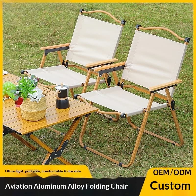 Chaise pliante portable légère pêche plage - Siège compact durable camping tabouret extérieur