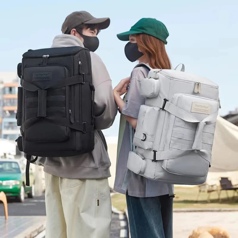Grand sac de sport voyage pêche yoga compartiment sec humide séparé sac à dos capacité XXL