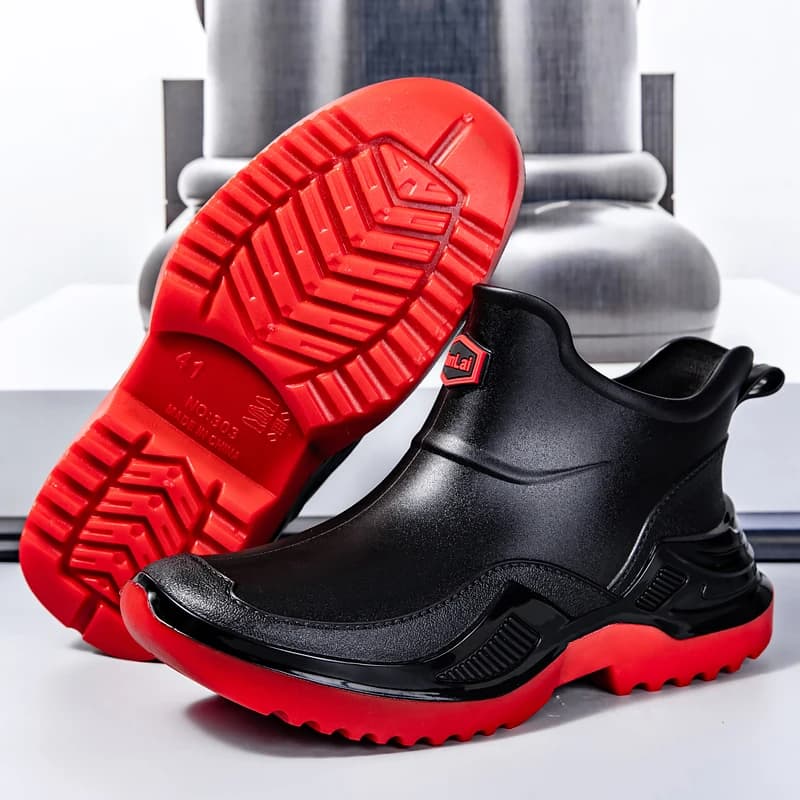 Bottes de pluie couple printemps nouvelles fonctionnelles confortables semelles épaisses outdoor fashion