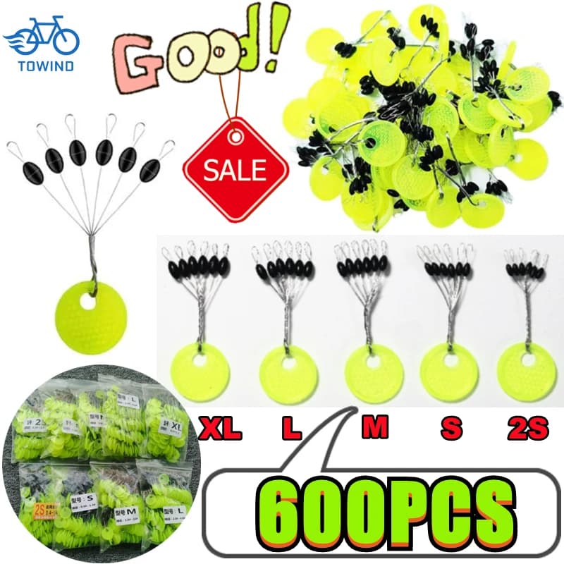 Lot de 120 bouchons ovales en caoutchouc silicone pour flotteur de pêche à la carpe et