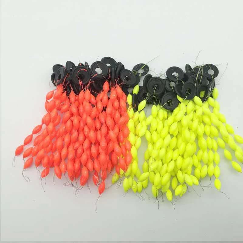 60 flotteurs 7 étoiles jaune rouge pour carpe - 10 packs S M L - accessoires pêche