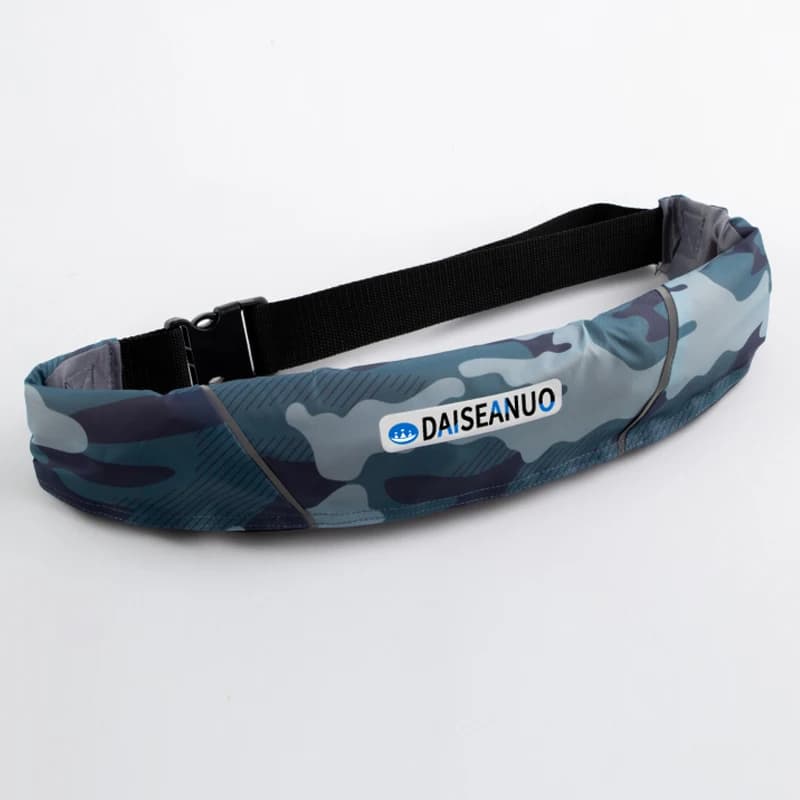 Gilet de sauvetage gonflable automatique Daiseanuo - Ceinture PFD avec poche pour pêche en mer et navigation