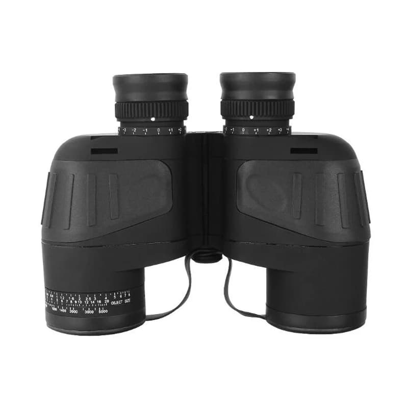 Jumelles 10x50 marine militaire étanches avec télémètre boussole prisme BAK4 observation oiseaux chasse
