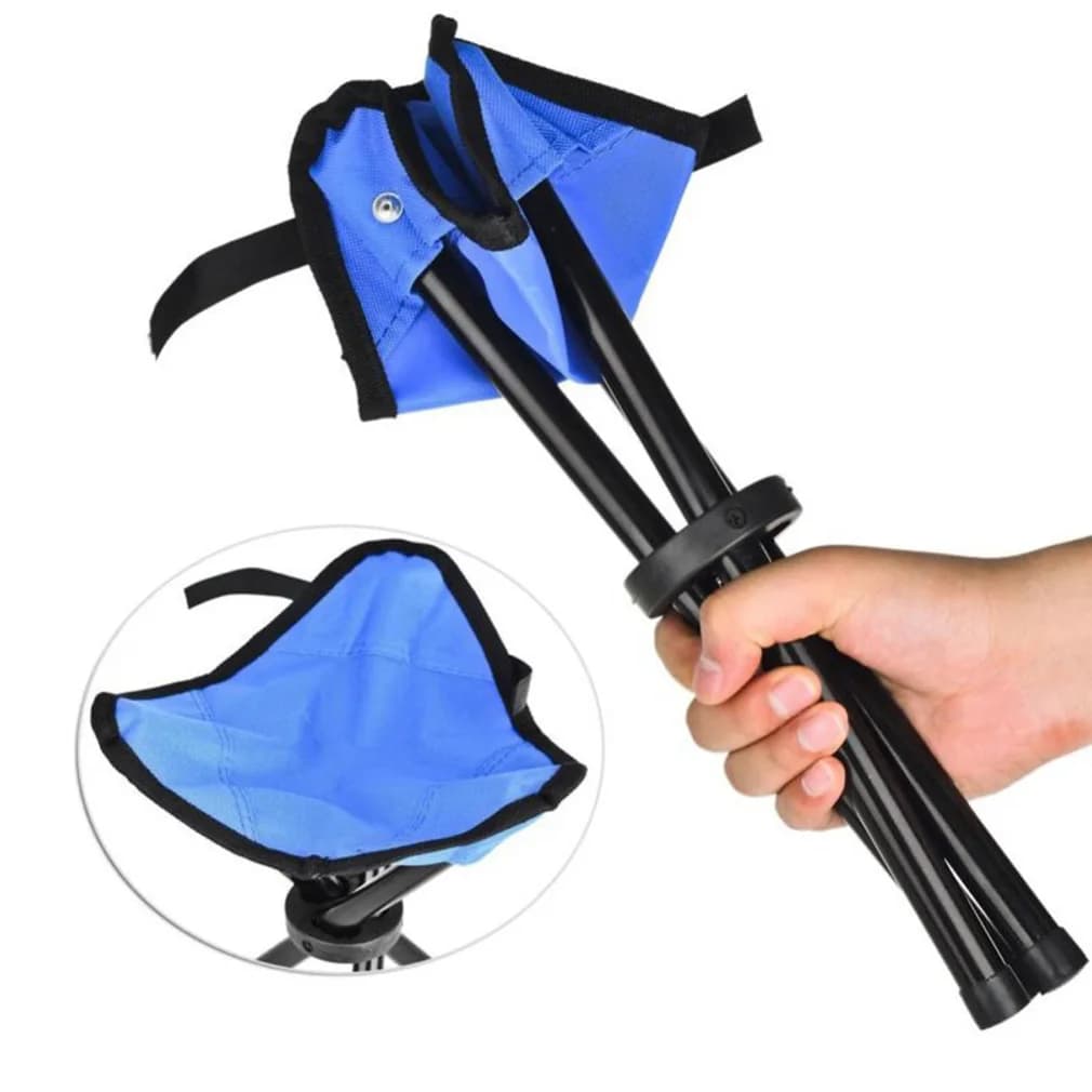 Tabouret pliant triangle pour pêche pratique et léger - siège de pêche portable compact