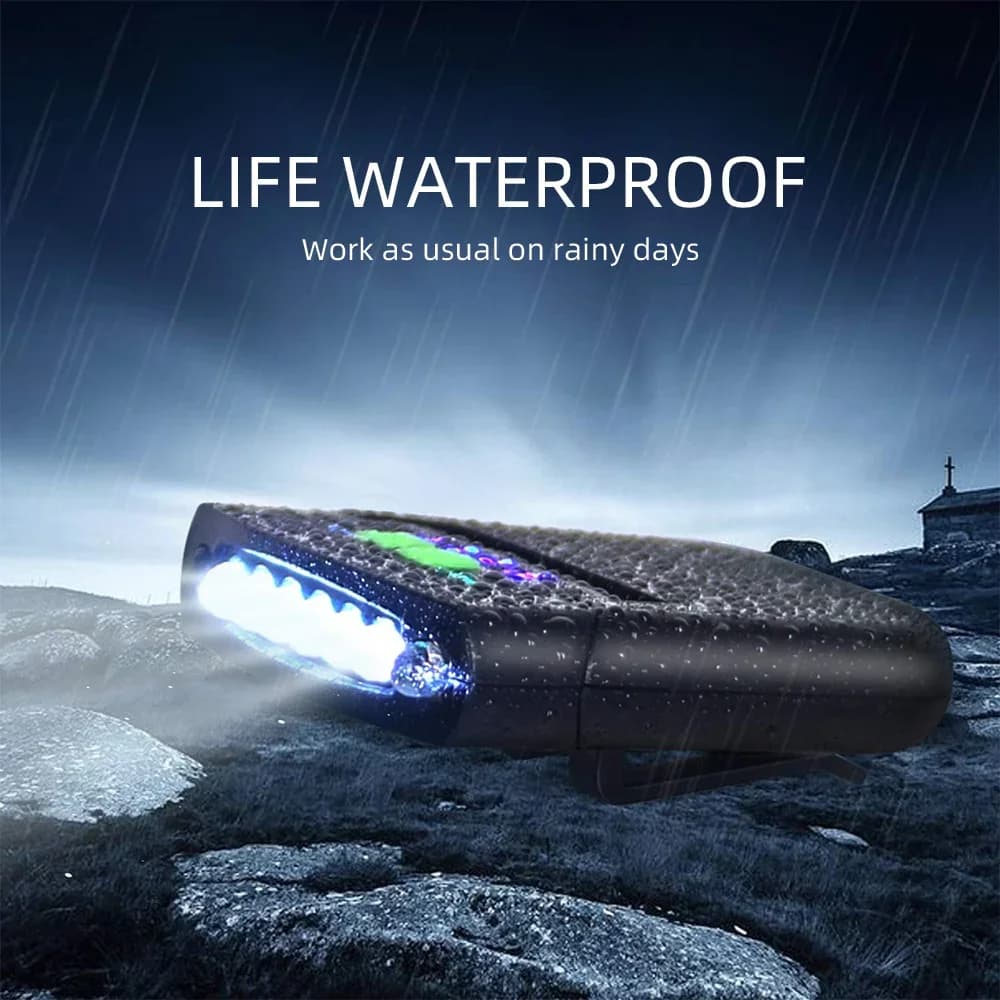 Mini lampe frontale LED clip sur casquette rechargeable USB - éclairage pêche camping portable