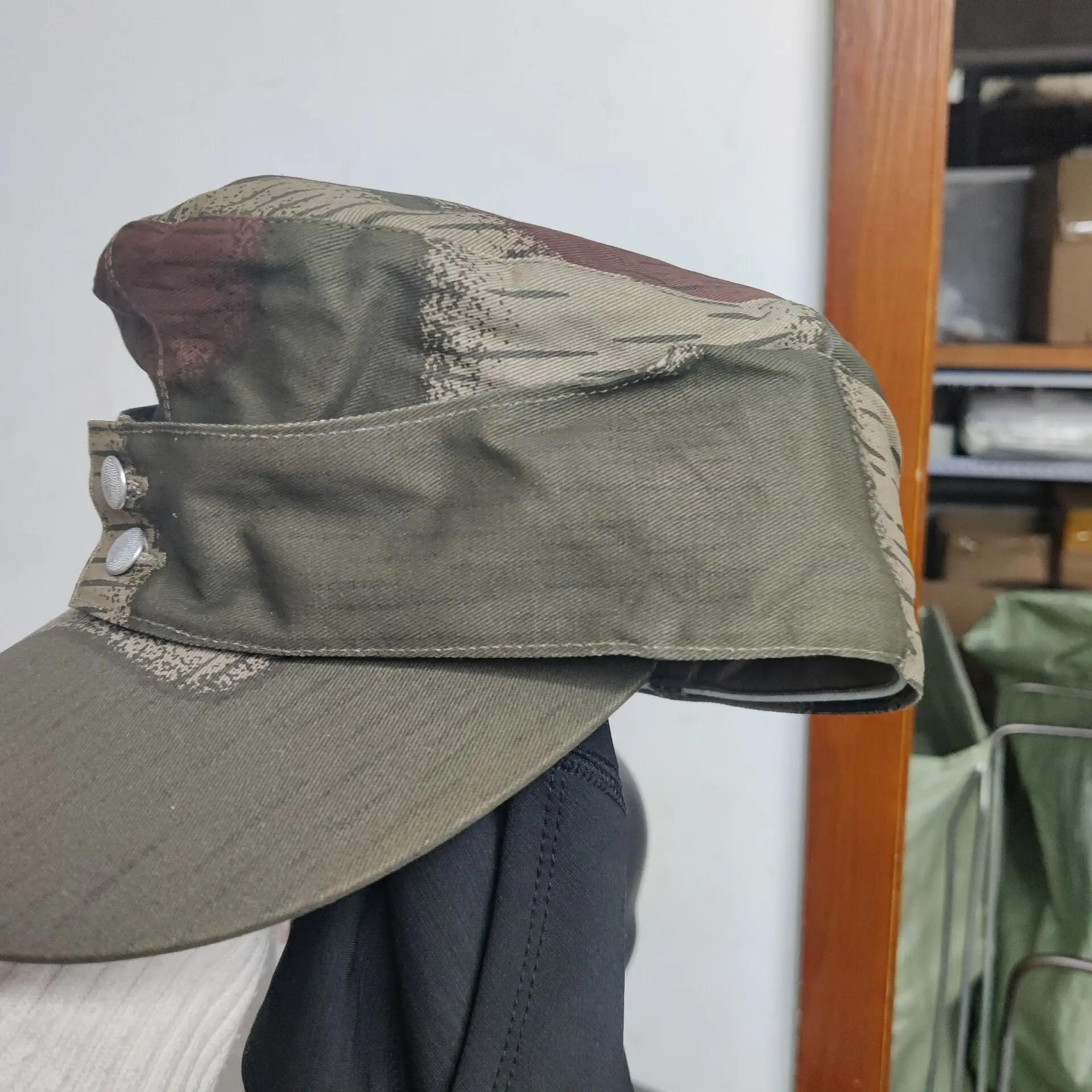 Casquette plate camouflage allemande M43 pour pêche tactique et randonnée aquatique