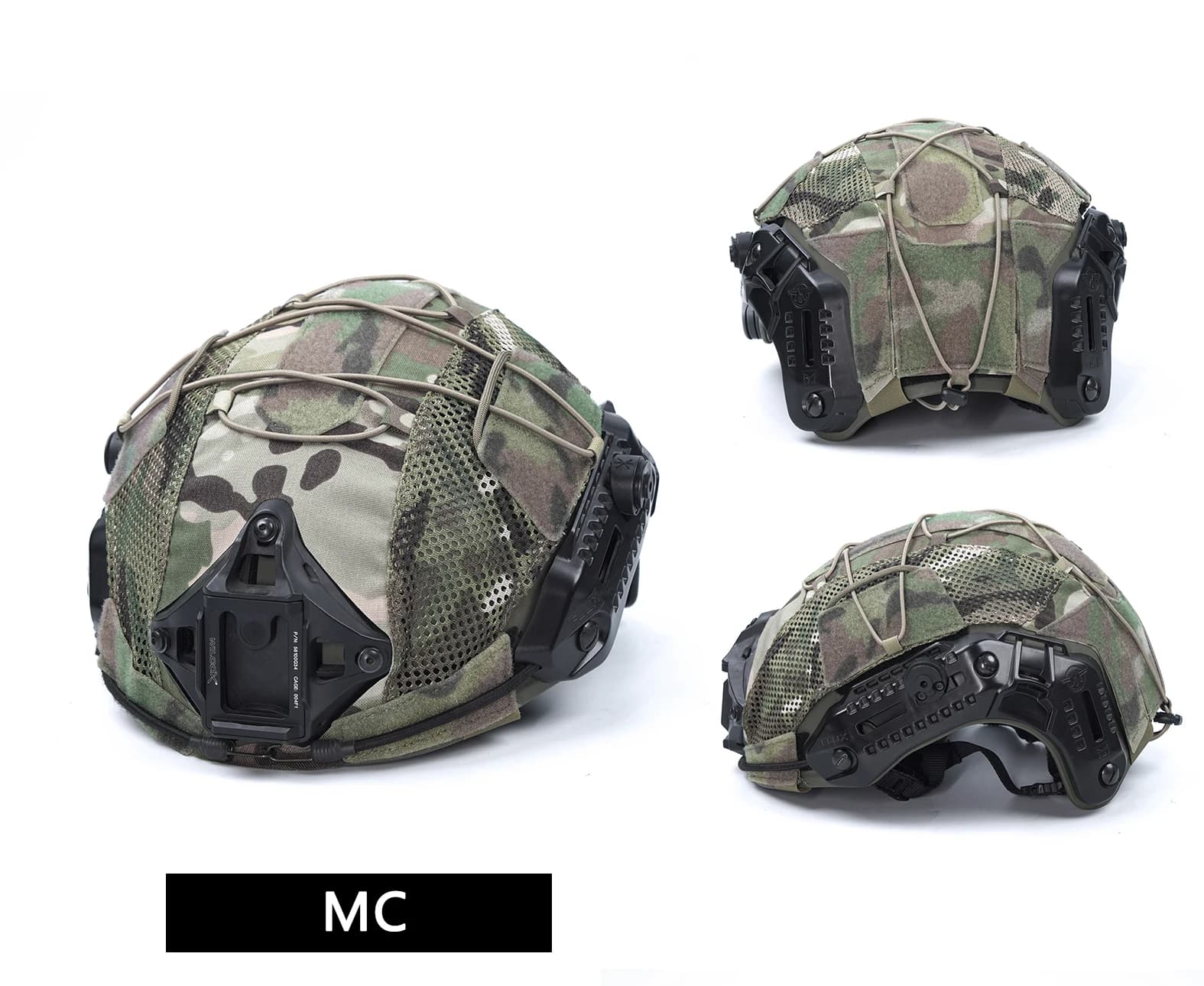 Housse filet Mtek pour casque - Protection aérée contre insectes pour pêche en étang et marais