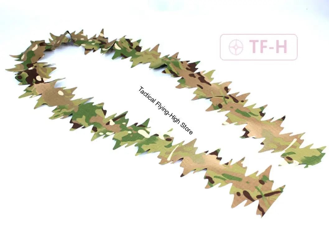 Bandelettes tissu camouflage Ghillie 1.5m pêche bricolage matériel dissimulation fait main